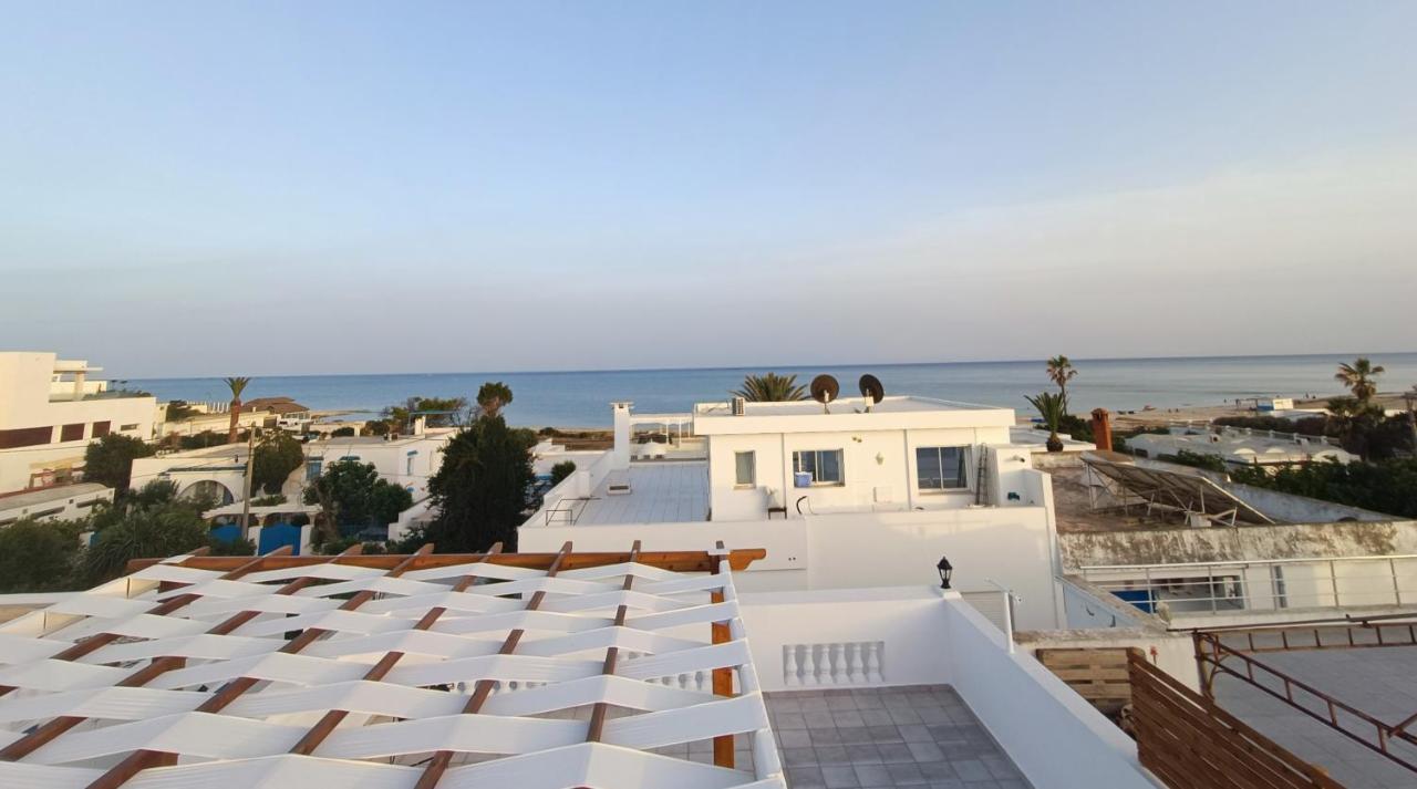 Superbe étage de villa vue sur mer Nabeul Extérieur photo