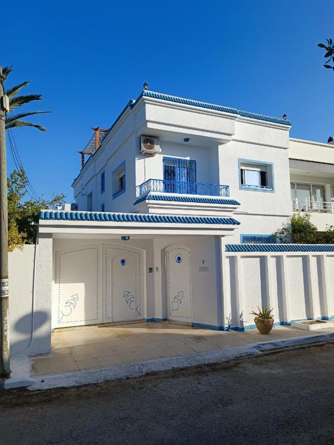 Superbe étage de villa vue sur mer Nabeul Extérieur photo
